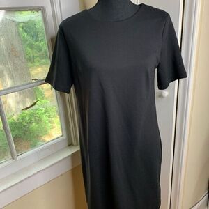 Old Navy comfy knee-length dress size SP black zipper back